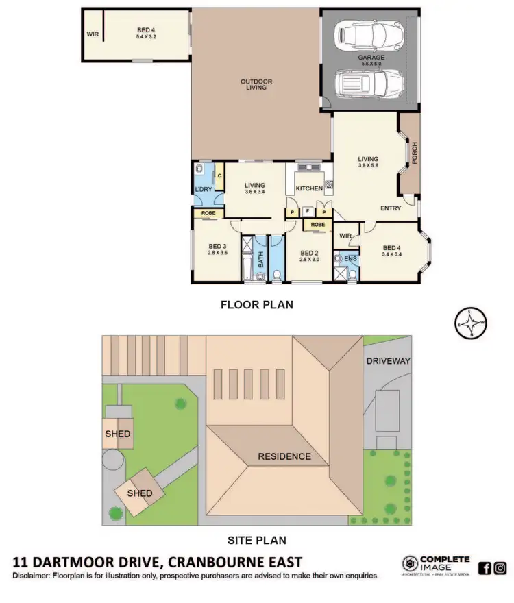 Floorplan of Homely house listing, 11 Dartmoor Drive, Cranbourne East VIC 3977