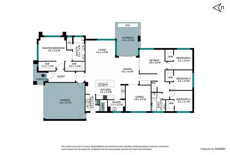 Floorplan of Homely house listing, 1 Barham Way, Wollert VIC 3750