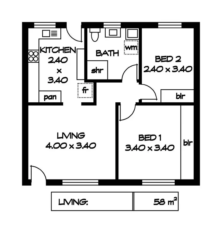 Floorplan of Homely unit listing, 11/3 Noblet Street, Findon SA 5023
