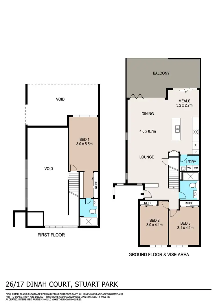 Floorplan of Homely apartment listing, 26/17 Dinah Court, Stuart Park NT 820
