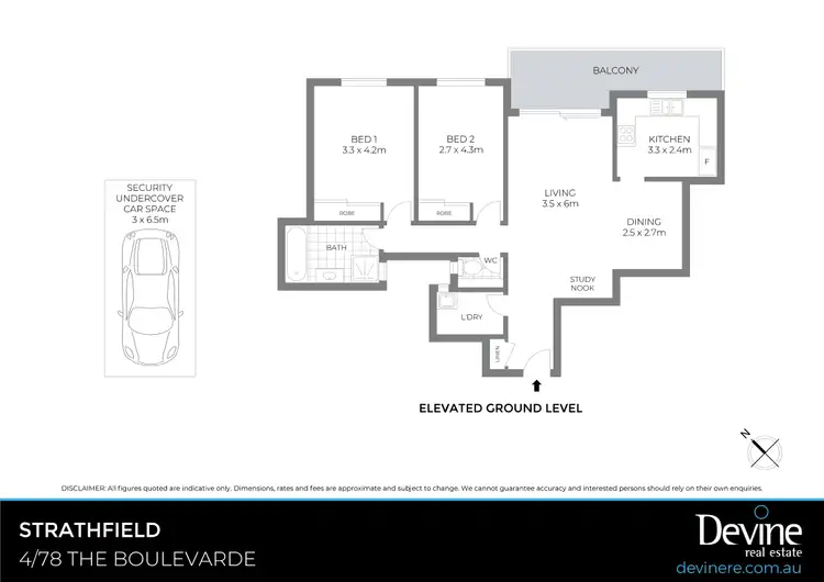 Floorplan of Homely apartment listing, 4/78 The Boulevarde, Strathfield NSW 2135