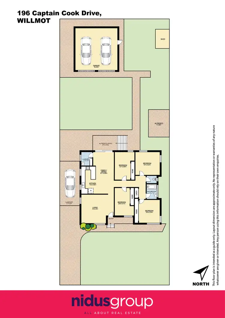 Floorplan of Homely house listing, 196 Captain Cook Drive, Willmot NSW 2770