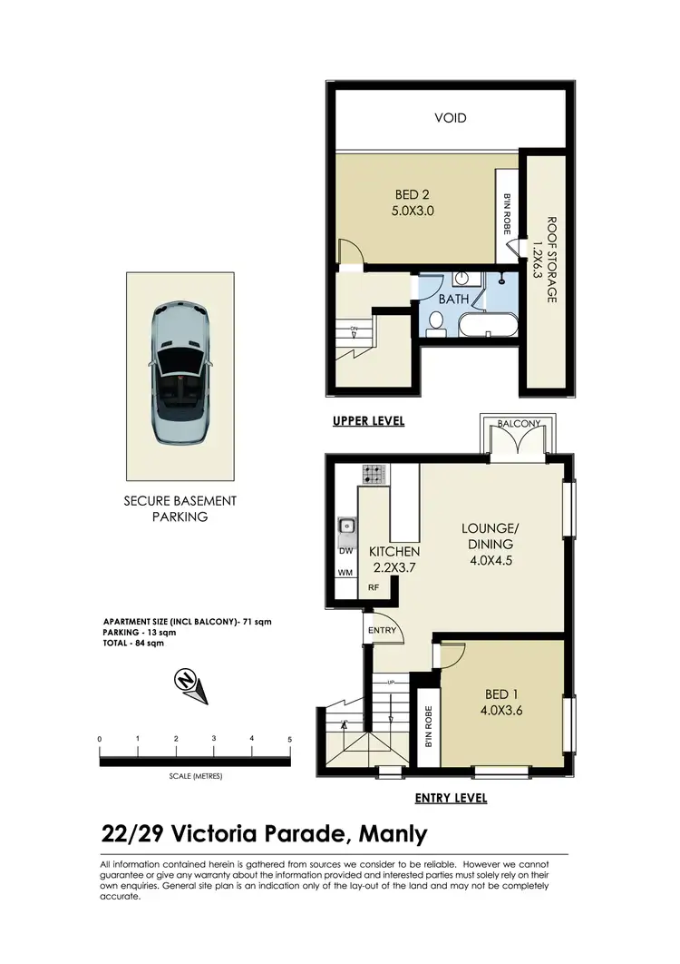 Floorplan of Homely unit listing, 22/29 Victoria Parade, Manly NSW 2095