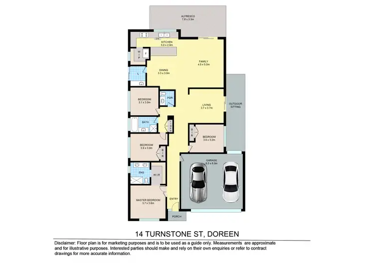 Floorplan of Homely house listing, 14 Turnstone Street, Doreen VIC 3754