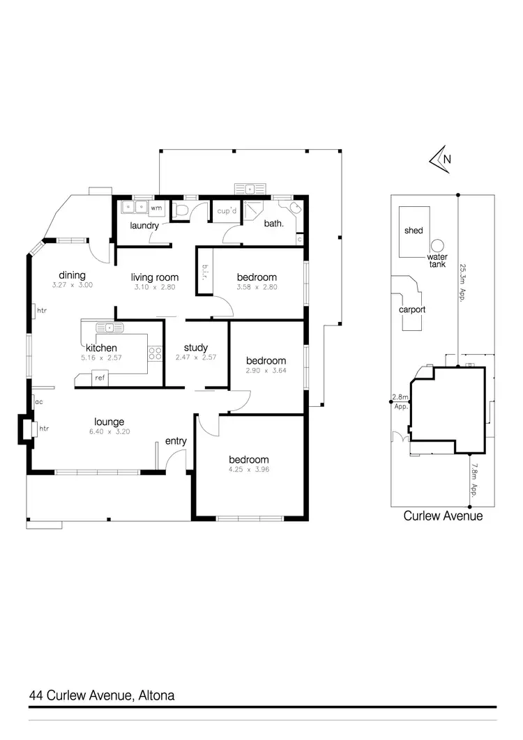 Floorplan of Homely house listing, 44 Curlew Avenue, Altona VIC 3018
