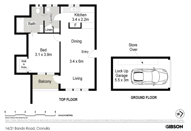 Floorplan of Homely apartment listing, 14/21 Bando Road, Cronulla NSW 2230