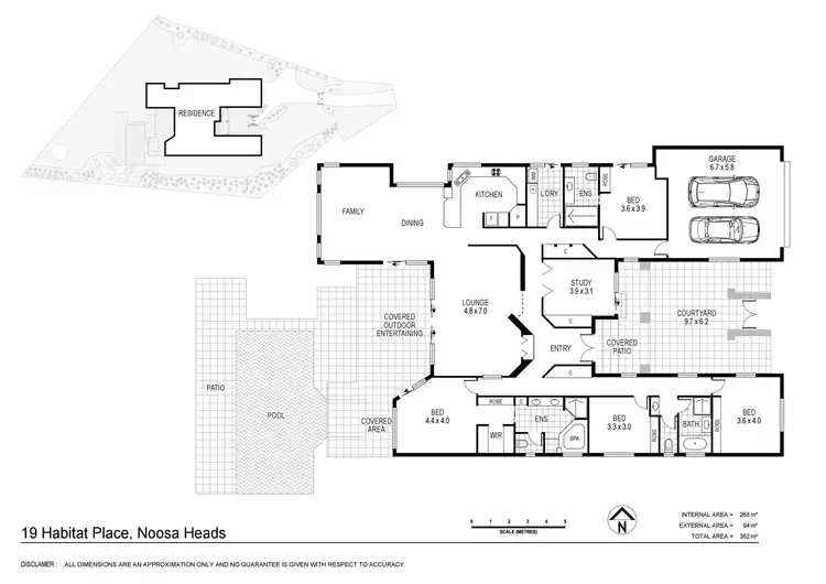 Floorplan of Homely house listing, 19 Habitat Place, Noosa Heads QLD 4567
