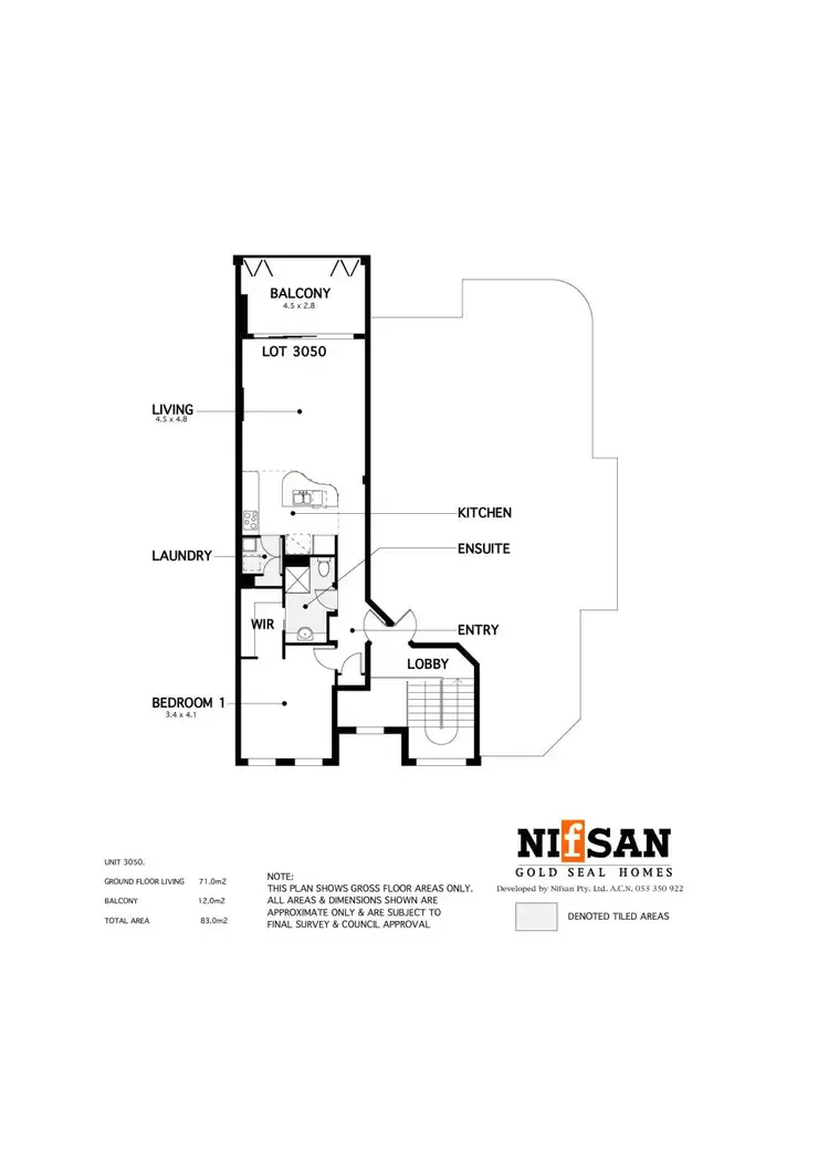 Floorplan of Homely unit listing, 5/3208 Central Place, Carrara QLD 4211