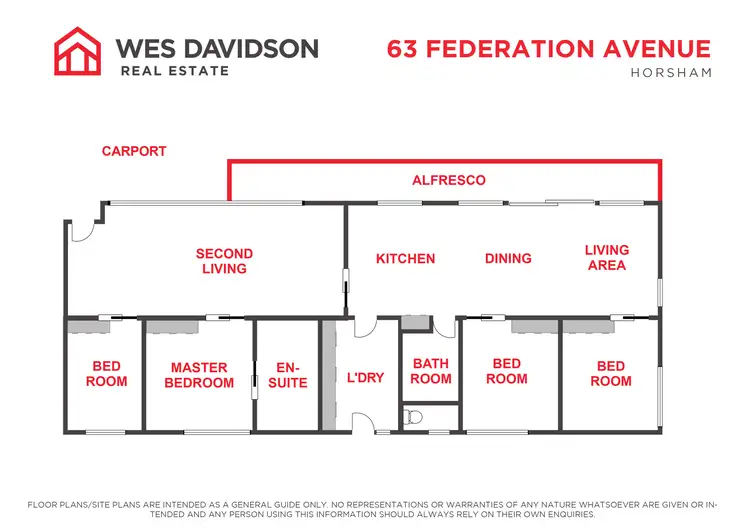 Floorplan of Homely house listing, 63 Federation Avenue, Horsham VIC 3400