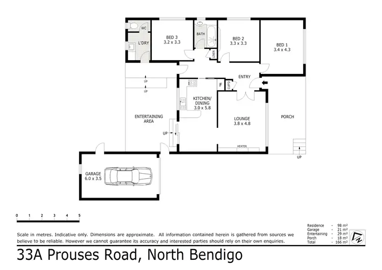Floorplan of Homely house listing, 33A Prouses Road, North Bendigo VIC 3550