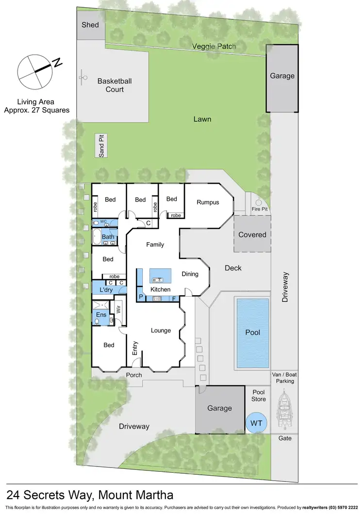 Floorplan of Homely house listing, 24 Secrets Way, Mount Martha VIC 3934