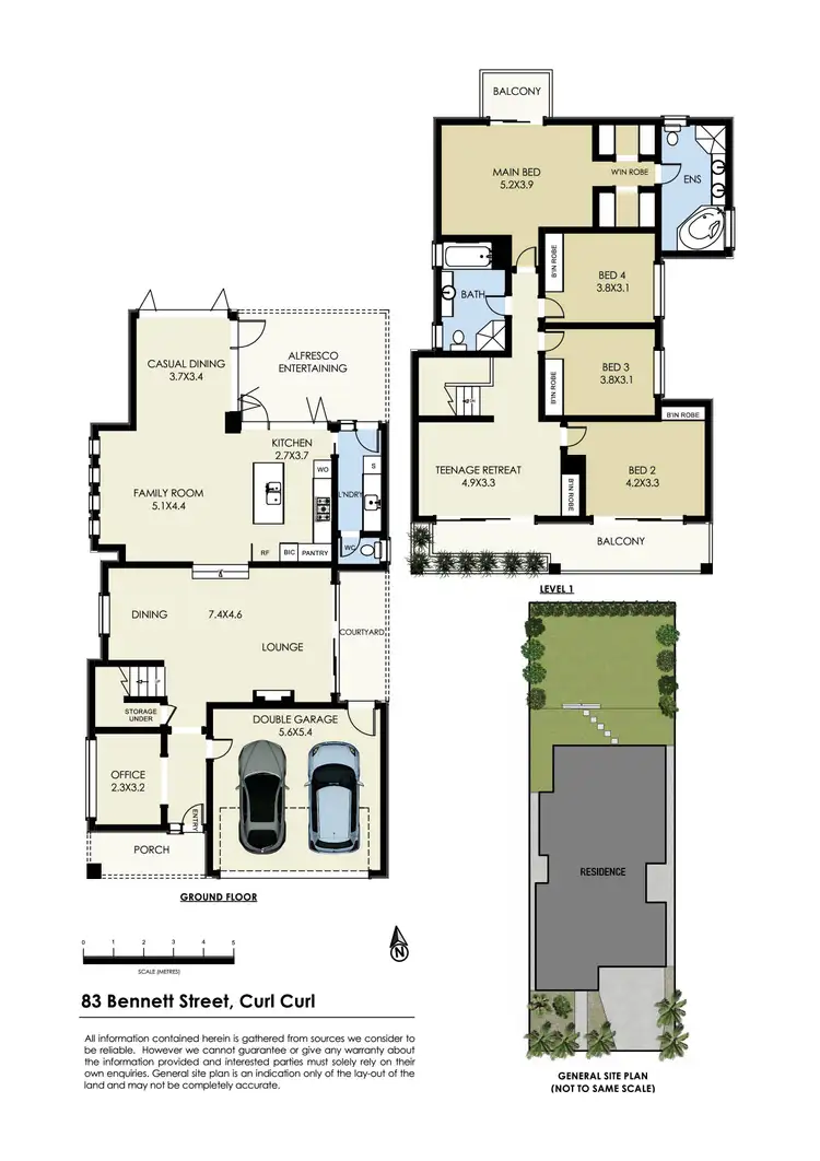 Floorplan of Homely house listing, 83 Bennett Street, Curl Curl NSW 2096