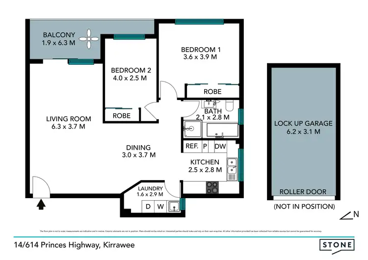 Floorplan of Homely unit listing, 14/614 Princes Highway, Kirrawee NSW 2232