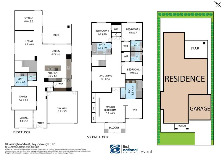 Floorplan of Homely house listing, 8 Harrington Street, Keysborough VIC 3173