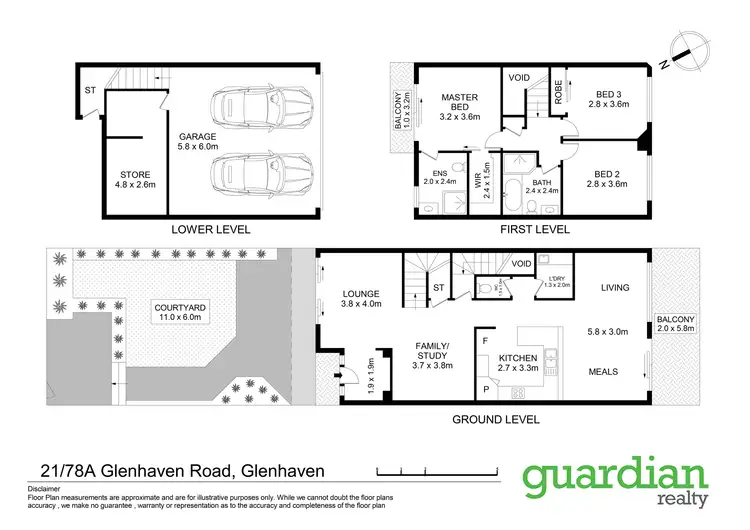 Floorplan of Homely townhouse listing, 21/78a Glenhaven Road, Glenhaven NSW 2156