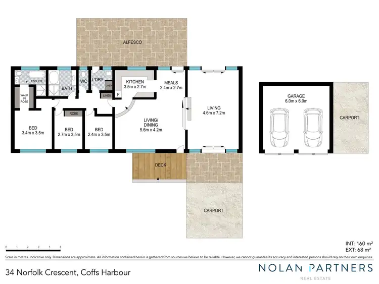 Floorplan of Homely house listing, 34 Norfolk Crescent, Coffs Harbour NSW 2450