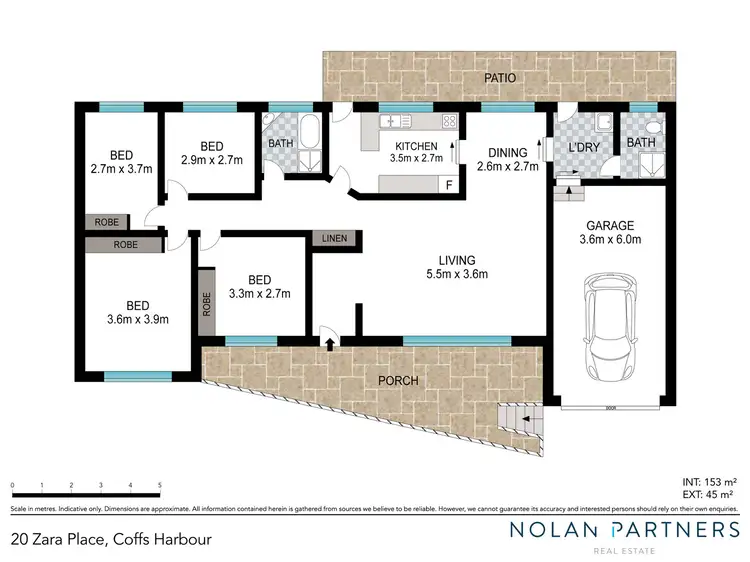 Floorplan of Homely house listing, 20 Zara Place, Coffs Harbour NSW 2450
