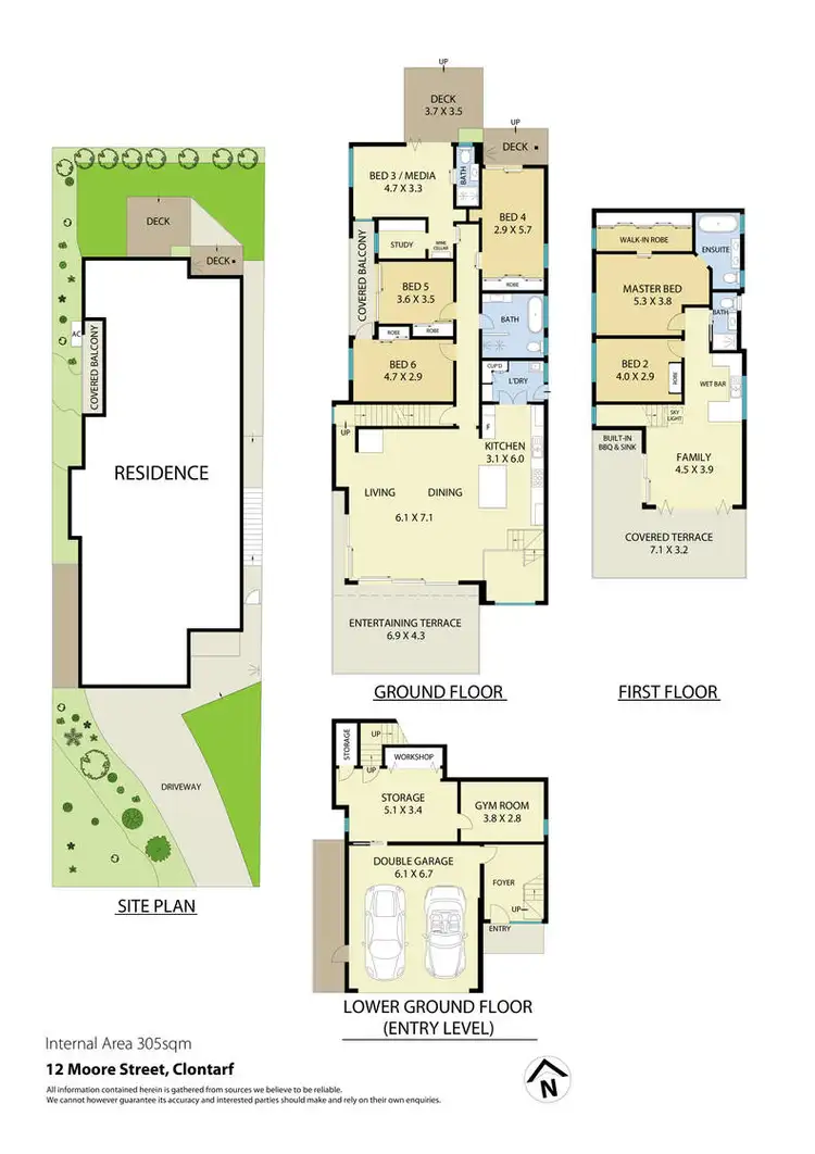 Floorplan of Homely house listing, 12 Moore Street, Clontarf NSW 2093
