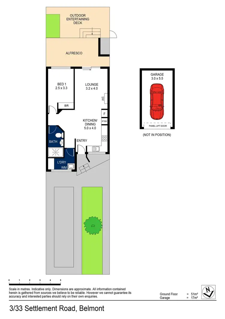 Floorplan of Homely unit listing, 3/33 Settlement Road, Belmont VIC 3216