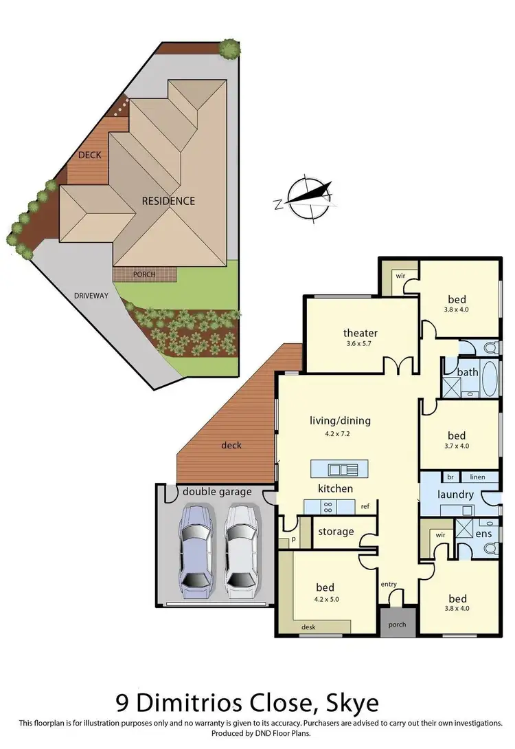 Floorplan of Homely house listing, 9 Dimitrios Close, Skye VIC 3977