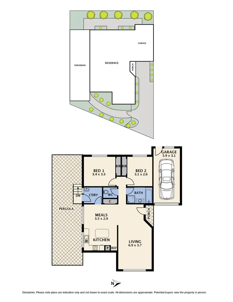 Floorplan of Homely unit listing, 3/1 Keats Avenue, Kingsbury VIC 3083
