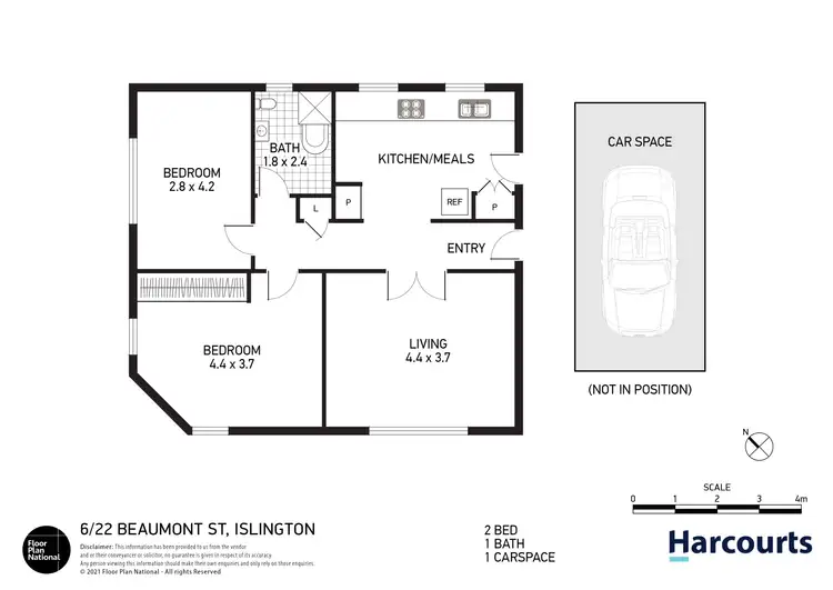 Floorplan of Homely apartment listing, 6/22 Beaumont Street, Islington NSW 2296