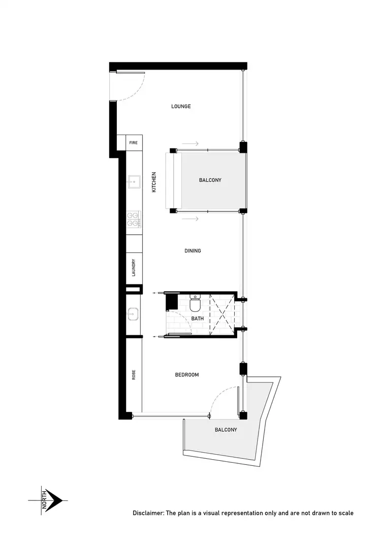 Floorplan of Homely apartment listing, 204/27 Lonsdale Street, Braddon ACT 2612