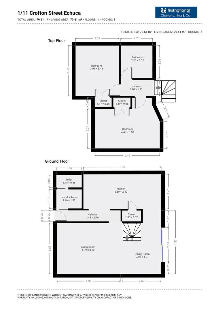 Floorplan of Homely unit listing, 1/11 Crofton Street, Echuca VIC 3564