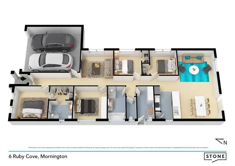 Floorplan of Homely house listing, 6 Ruby Cove, Mornington VIC 3931