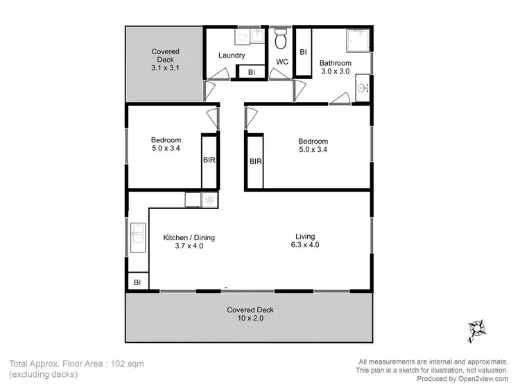 Floorplan of Homely house listing, 21 Rowan Avenue, Primrose Sands TAS 7173