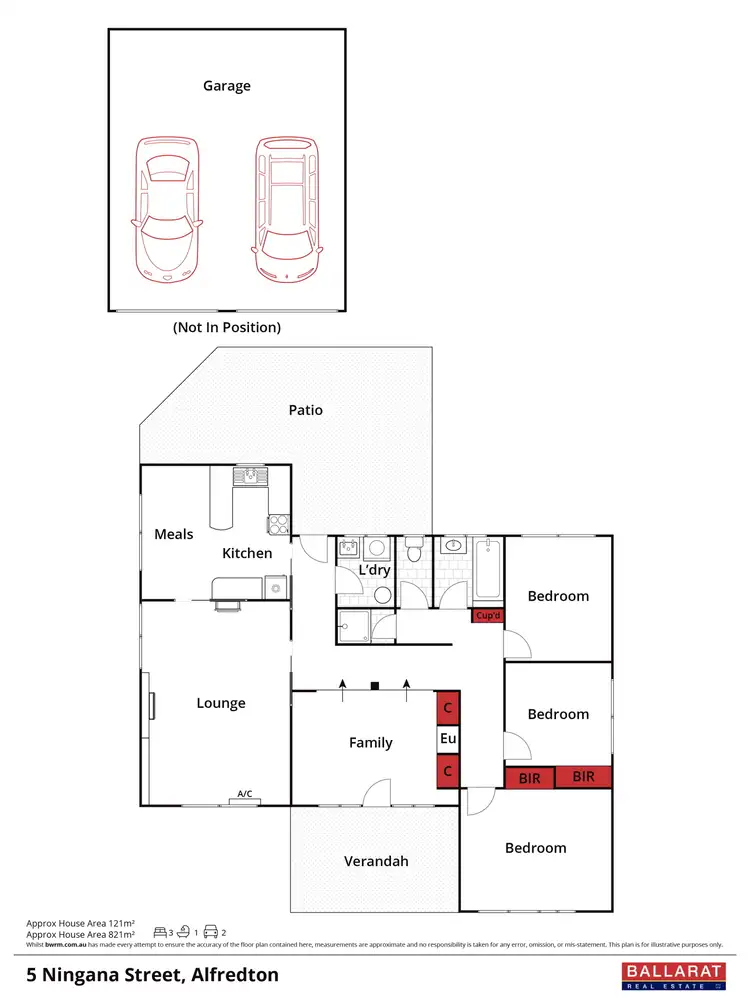 Floorplan of Homely house listing, 5 Ningana Street, Alfredton VIC 3350