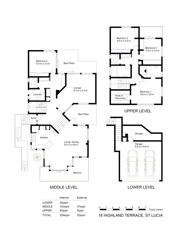 Floorplan of Homely house listing, 18 Highland Terrace, St Lucia QLD 4067