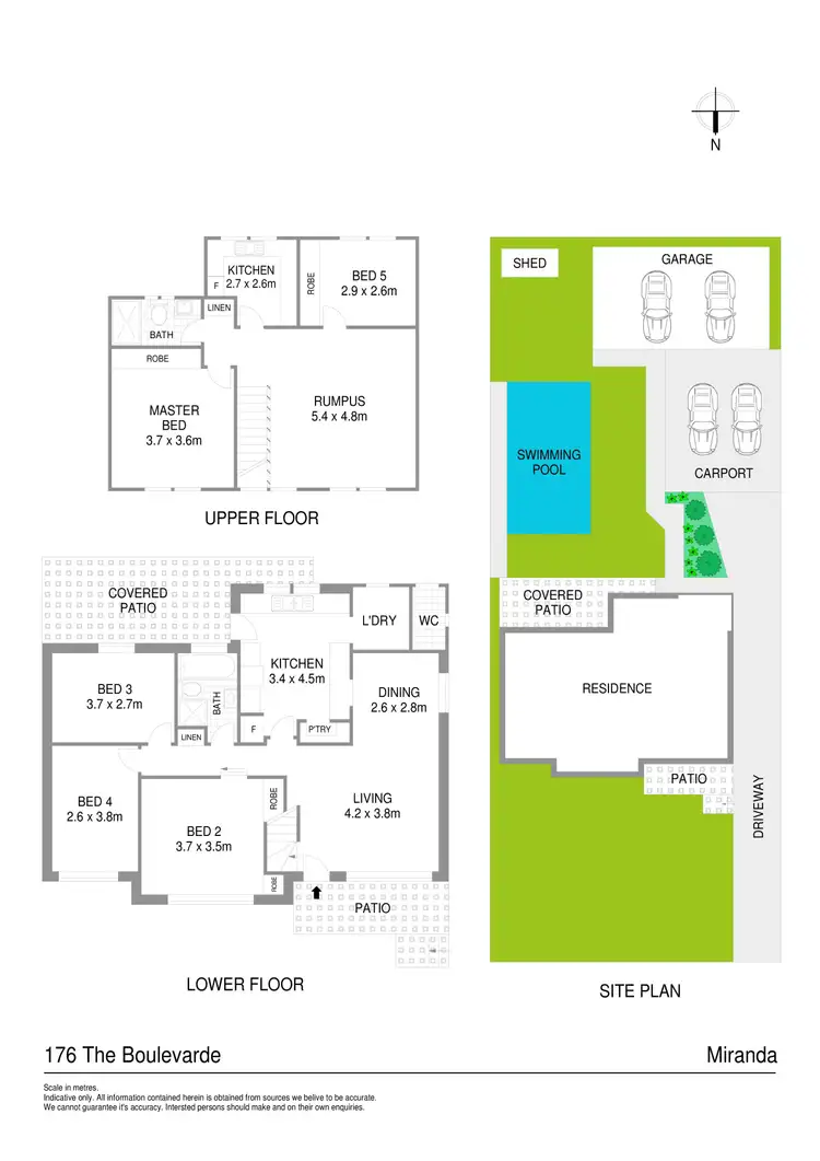 Floorplan of Homely house listing, 176 The Boulevarde, Miranda NSW 2228
