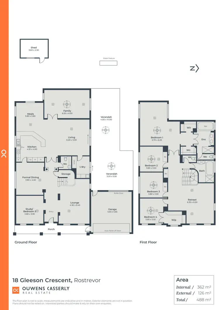 Floorplan of Homely house listing, 18 Gleeson Crescent, Rostrevor SA 5073