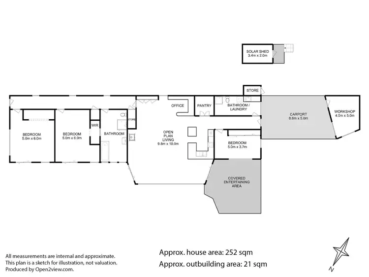 Floorplan of Homely house listing, 5665A Arthur Highway Highway, Taranna TAS 7180