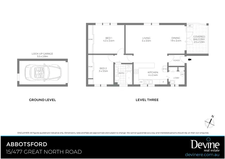 Floorplan of Homely apartment listing, 15/477 Great North Road, Abbotsford NSW 2046