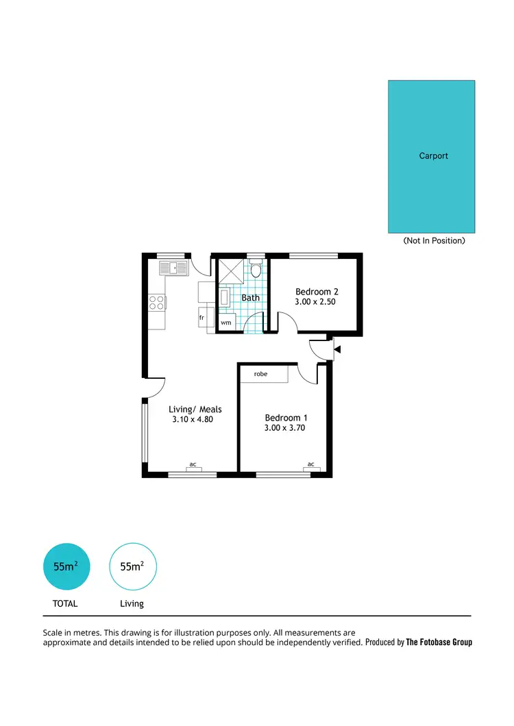 Floorplan of Homely unit listing, 1/2 Winston Avenue, Clarence Gardens SA 5039