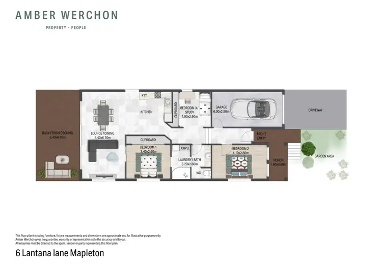 Floorplan of Homely house listing, 6 Lantana Lane, Mapleton QLD 4560