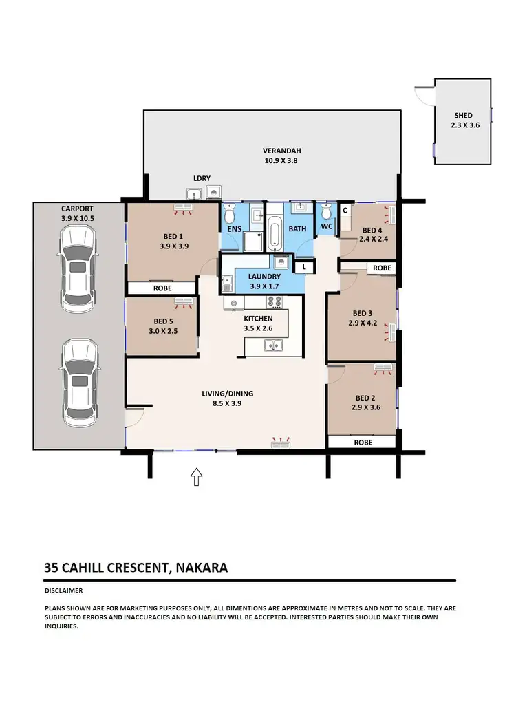 Floorplan of Homely house listing, 35 Cahill Crescent, Nakara NT 810