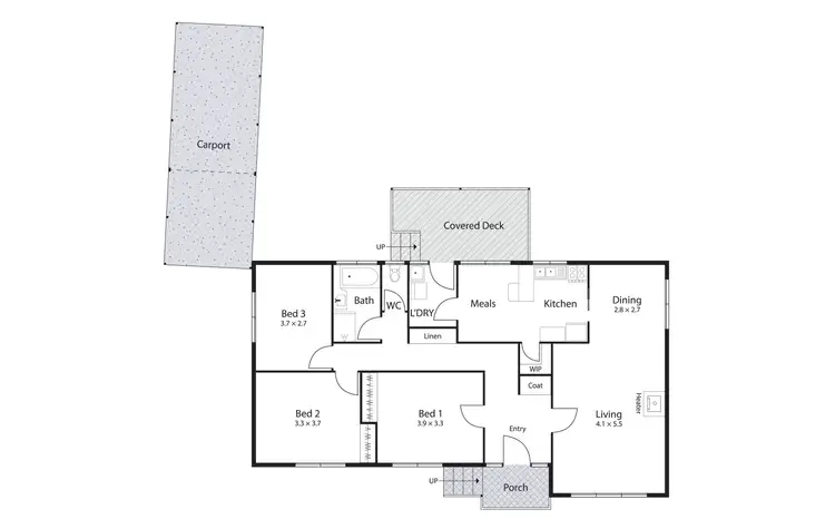 Floorplan of Homely house listing, 12 Renwick Street, Chifley ACT 2606