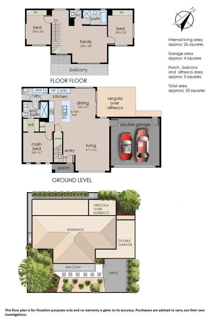 Floorplan of Homely house listing, 64 Picnic Street, Frankston South VIC 3199