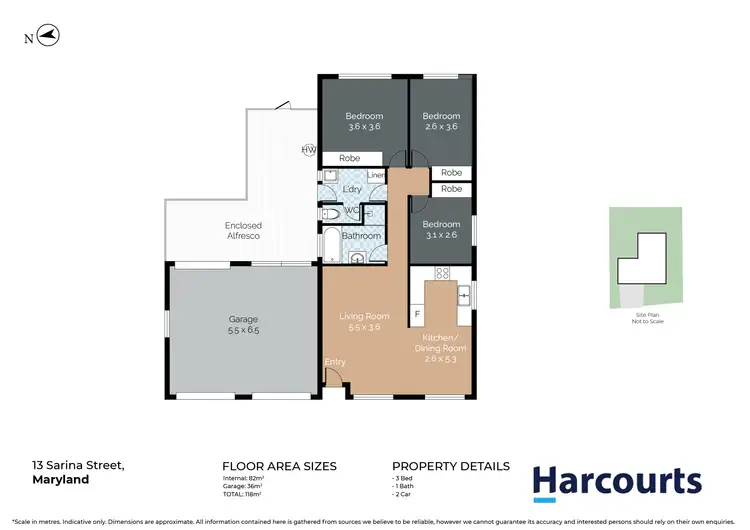 Floorplan of Homely house listing, 13 Sarina Street, Maryland NSW 2287