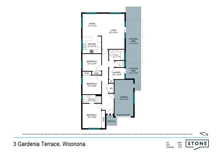 Floorplan of Homely house listing, 3 Gardenia Terrace, Woonona NSW 2517