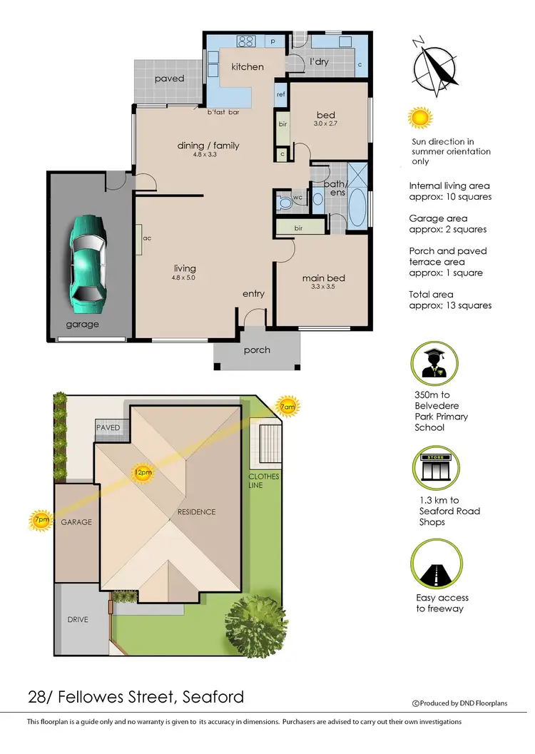 Floorplan of Homely unit listing, 28 Fellowes Street, Seaford VIC 3198