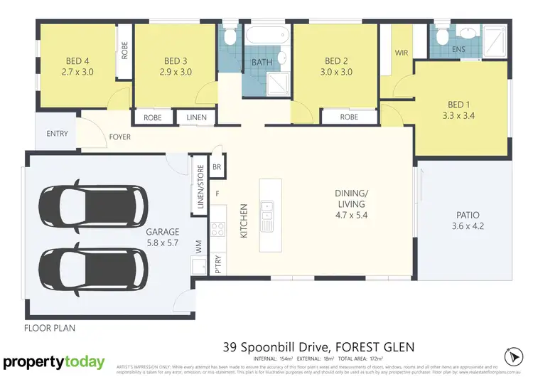 Floorplan of Homely house listing, 39 Spoonbill Drive, Forest Glen QLD 4556