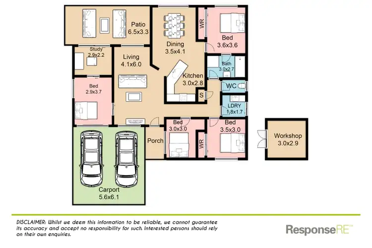 Floorplan of Homely house listing, 7 Rabat Close, Cranebrook NSW 2749