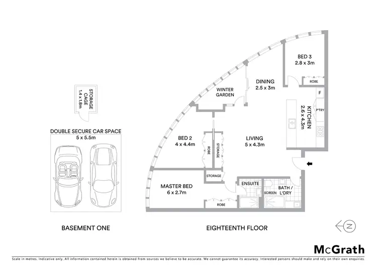 Floorplan of Homely apartment listing, 1802/1 Australia Avenue, Sydney Olympic Park NSW 2127