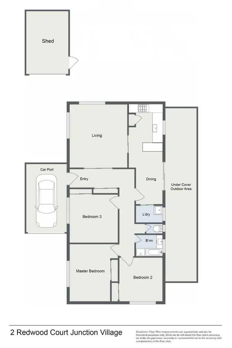 Floorplan of Homely house listing, 2 Redwood Court, Junction Village VIC 3977