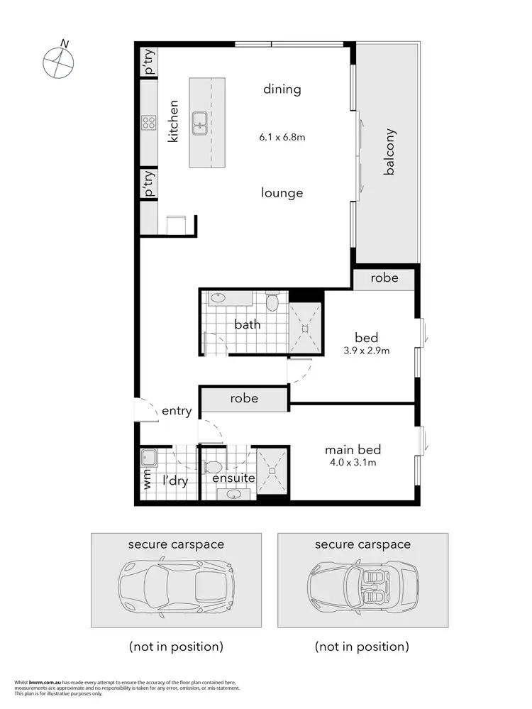 Floorplan of Homely apartment listing, 12/12 Trevillian Quay, Kingston ACT 2604
