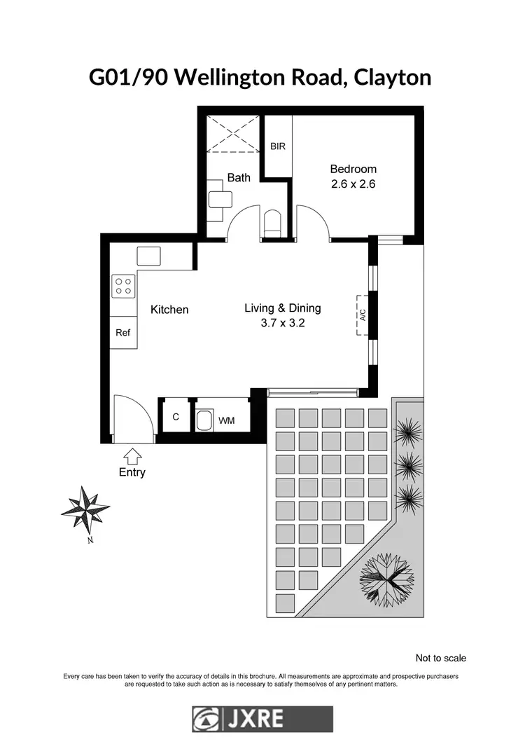 Floorplan of Homely apartment listing, G01/90 Wellington Road, Clayton VIC 3168